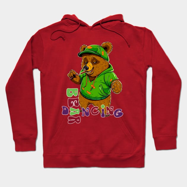 Dancing Bear Hoodie by Butterfly Venom